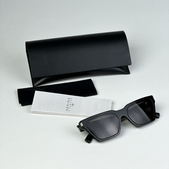 NEW Saint Laurent SL633 CALISTA 001 Black Cat Eye Unisex Sunglasses - Picture 15 of 16